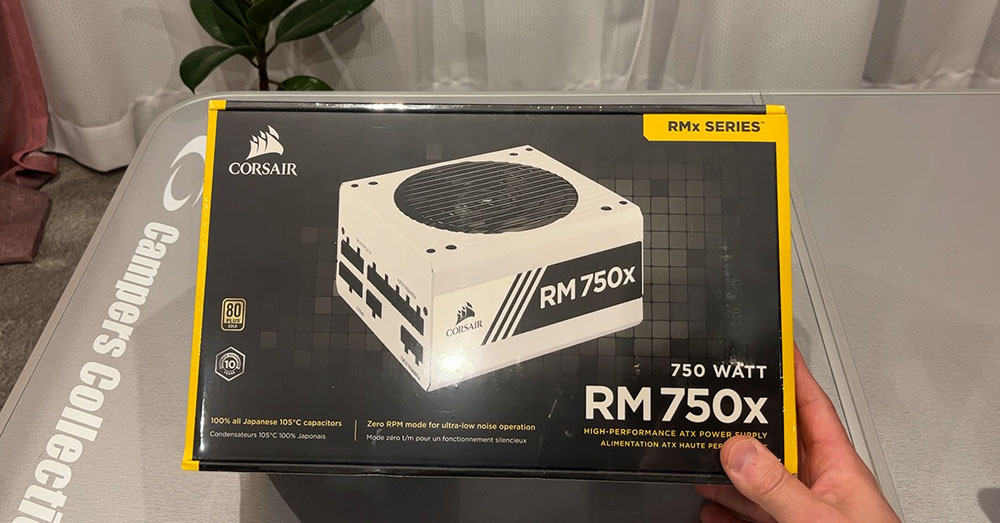 Corsair RM750 White PC電源ユニット 750W 80PLUS Gold認証 フルモジュラー ATX